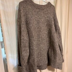 ASOS Heather Gray Women's Crew Neck Sweater